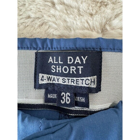 All Day Short 4-way Stretch Men’s Blue Cellphone Pocket Excellent Size 36 - Picture 6 of 7